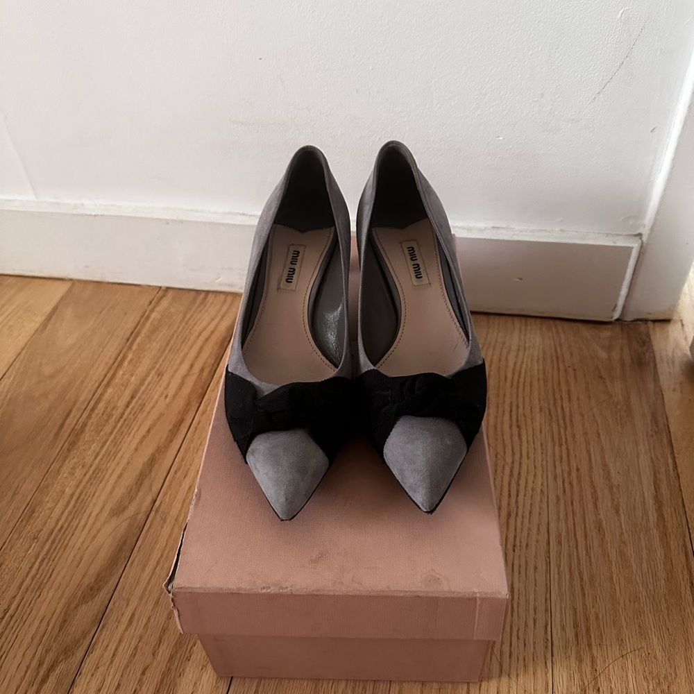 Miu Miu suede heels